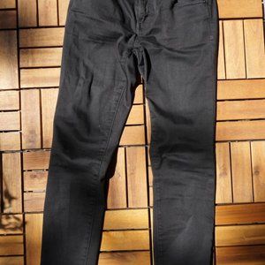 Madewell low rise black 8''skinny stretchy jeans 25" woman